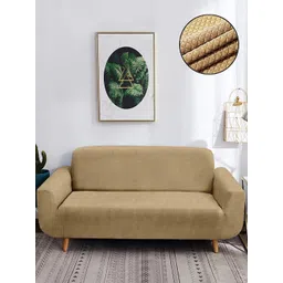 Cortina Beige 3-Seater Super-Stretchable Non-Slip Sofa Slipcover-picture-40