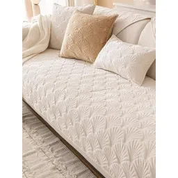 Cortina Beige & Cream-Coloured 5 Piece Sofa Cover With Arms-image-22