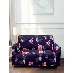 Cortina Black & Grey Printed Sofa Cover-picture-15