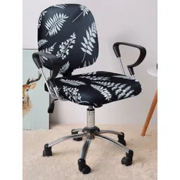 Cortina Black & White Floral Chair Cover-picture-15