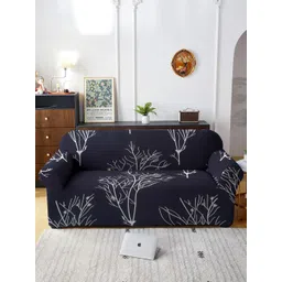 Cortina Black Quirky Printed 3-Seater Sofa Cover-picture-34