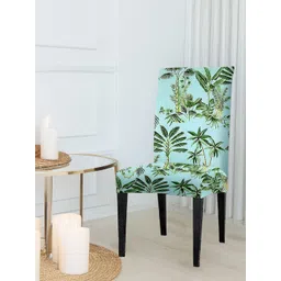 Cortina Blue & Green Tropical Printed Chair Cover-picture-42