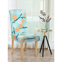 Cortina Blue & White Printed Chair Cover-picture-21