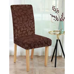 Cortina Brown Floral Printed Chair Cover-picture-21