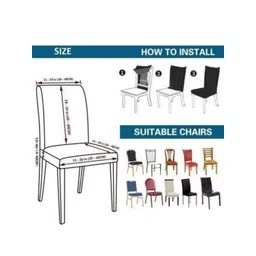 Cortina Brown Printed Chair Cover image 4