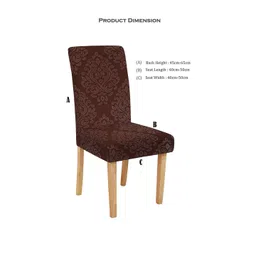 Cortina Brown Printed Chair Cover image 3