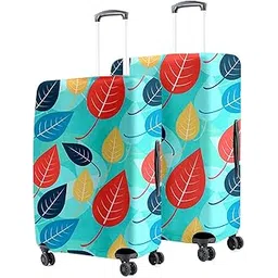 cortina Eco Friendly Spandex 55 cm (20 Inch) and 65 cm (24 Inch) Protective Luggage Cover Small Fits 18-22 Inch Medium Fits 22-26 Inch-Pack of 2-Blue-picture-22