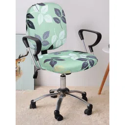 Cortina Green & White Floral Chair Cover-picture-33