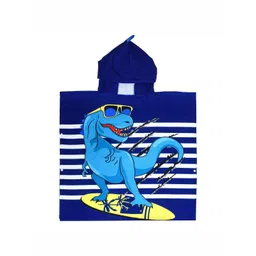 Cortina Navy Blue & Blue Graphic Printed 400 GSM Bath Towel-picture-20