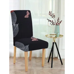 Cortina Navy Blue & Grey Printed Chair Cover-picture-34