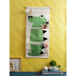 Cortina Off White & Green Printed Water Resistant Handbag Organiser-picture-37