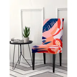 Cortina Orange & Blue Printed Chair Cover-picture-33