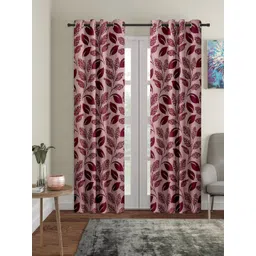 Cortina Set of 2 Floral Printed Door Curtains-picture-29