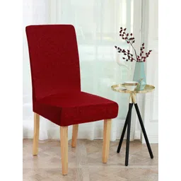Cortina Set Of 4 Maroon Printed Chair Covers-picture-25