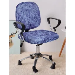 Cortina Unisex Blue Printed Chair Cover-picture-40