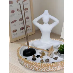Cortina White Incense Stick Holder Showpiece-picture-41