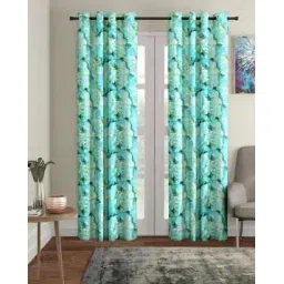 cortina eyelet curtain Pack of 2 Printed Door Curtains-picture-10