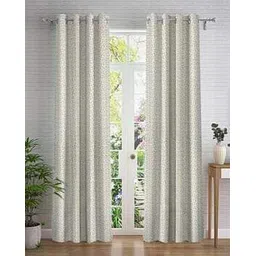 cortina eyelet curtain Set of 2 Printed Door Curtains-picture-21