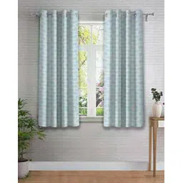 cortina eyelet curtain Set of 2 Printed Window Curtains-picture-47