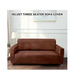 cortina eyelet curtain Velvet One-Seater Sofa Cover-picture-47