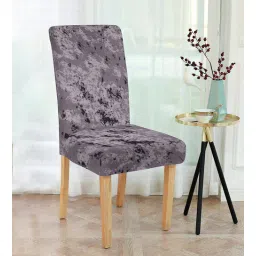 Grey Abstract Polyester 15 x 19 Inch Stretchable Chair Cover by Cortina-picture-39