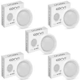 Corvi Flat 4 6W 5700K White Round LED Panel Light, HPCA34152 (Pack of 5)-picture-48