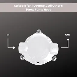 cosea Aqua Pump Head for RO Water Purifier Pumps with 2pcs Elbow Connectors -(white) Solid Filter Cartridge image 2