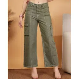 cosmic Women Wide-Leg Jeans with Cargo Pockets -picture-13