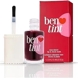 COSMO VIBES Ben Tint Lip and Cheek Tint with Watermelon, Strawberry, Tomato Extracts - Rose Fragrance & Long-lasting High-Glossy Finish Smudge & Waterproof Cheeks Blusher for Women (1Pcs)-picture-42