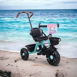 cosmobaby Kids|Baby Trikes|Tricycle with Parental Push Handle|Boys|Girls|Age Group 2 to 5 Years (Sea Green) Proudly Made in India-picture-27
