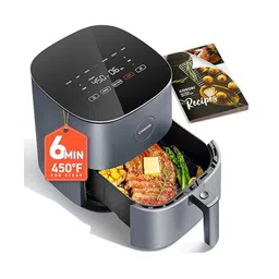 cosori CosoriSpace-Saving Slim DesignTouch control Air Fryer with 30 Recipes Cookbook 4.7 Litre- Black-picture-27