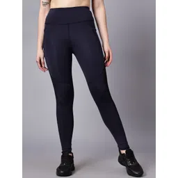 COSVOS Ankle-Length Dry Fit Side Mesh Gym Tights-picture-31