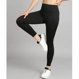 cosvos Solid Women Black Tights image 3