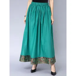 Cot'N Soft Pure Cotton A-Line Maxi Length Flared Skirt-picture-11