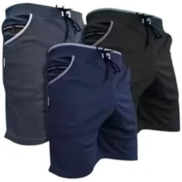cotsreyon Men’s Performance Training Shorts | Breathable Lycra Activewear for Gym & Running | Pack of 3Pack of 3 Combo New-picture-24