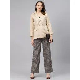 Cottinfab Beige Full Sleeves Blazer image 4