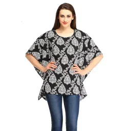 Cottinfab Black & White Printed Kaftan-picture-36