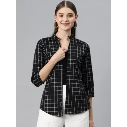 Cottinfab Black Check Shrug-picture-43