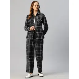 Cottinfab Black Checks Two-Piece Formal Suit-picture-24