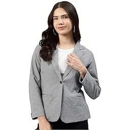 cottinfab Checked Single-Breasted Semiformal Blazer-picture-35