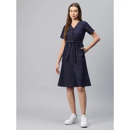 Cottinfab Denim A-Line Midi Dress-picture-38