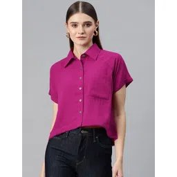 Cottinfab Fringed Raglan Sleeves Shirt Style Top-picture-29