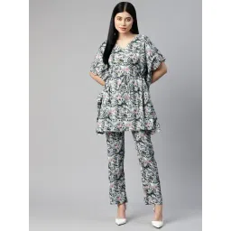 Cottinfab Grey Printed Co-Ord Set-picture-20