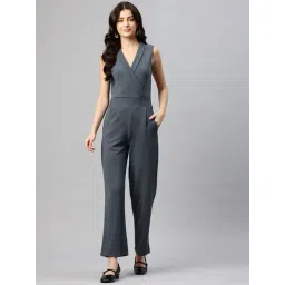 Cottinfab Grey Regular Fit Jumpsuit-picture-29