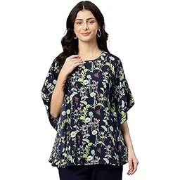 cottinfab Kimono Sleeve Printed Kaftan Top-picture-27