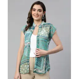 cottinfab Open-Front Printed Shrug-picture-15