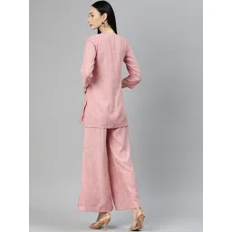 Cottinfab Pink Top With Palazzos image 2