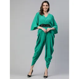 Cottinfab Solid Culotte Jumpsuit-picture-12