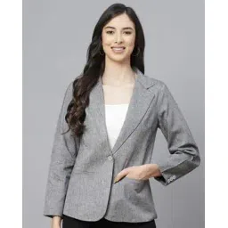 cottinfab Solid Full-length Blazer-picture-18
