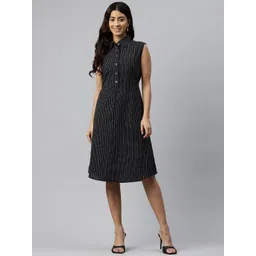 Cottinfab Striped A-Line Dress-picture-27